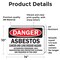 Signmission Asbestos Cancer and Lung Disease Hazard Authorized Personnel Only Respirators, Vinyl, 14x10in, 2PK OS-2PACK-DS-D-1014-L-19269 - alternate 3